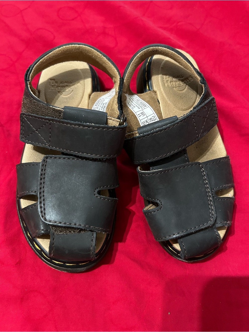 Dr. Martens Boys Toddler Size 11 Moby II J Sandals